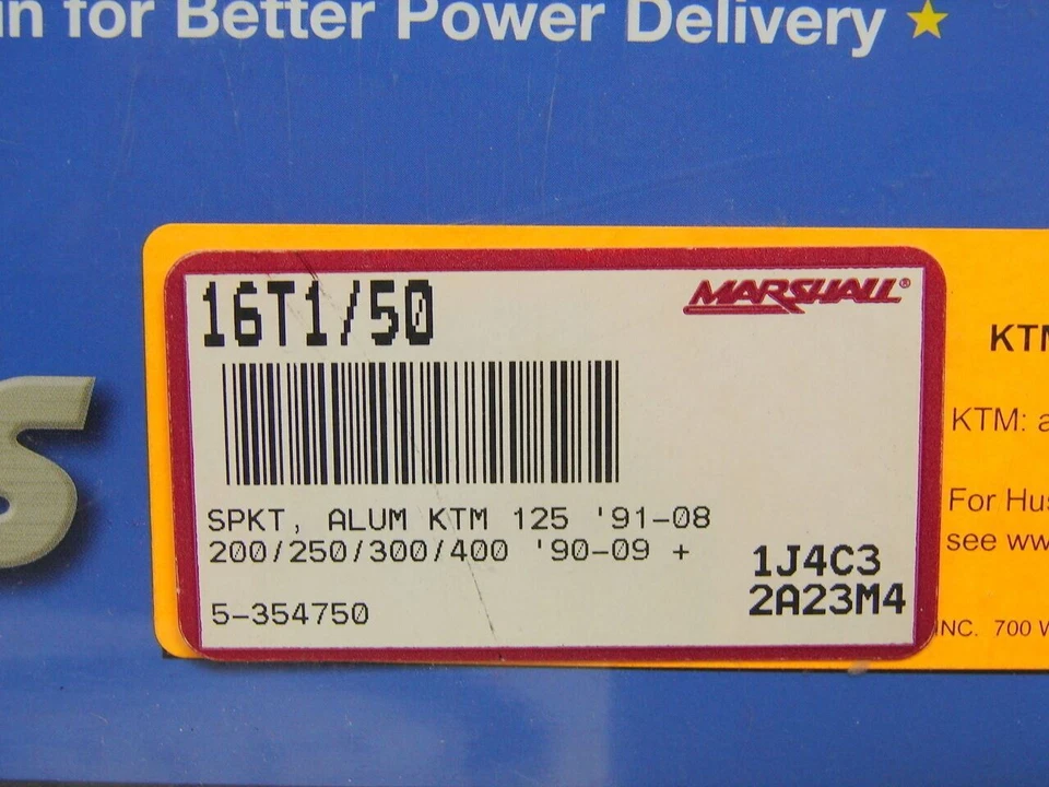 Nuevo piñón de aluminio Sunstar 91-08 KTM 125 90-09 KTM 200 250 300 400 Foto 2 de 4