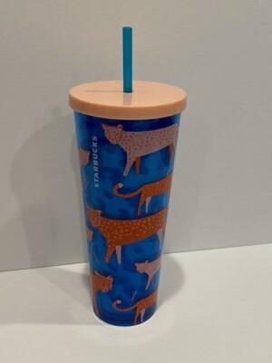 2018 Starbucks 24oz Venti Cold Cup/Tumbler - Limited Edition Cheetah  Tumbler | eBay