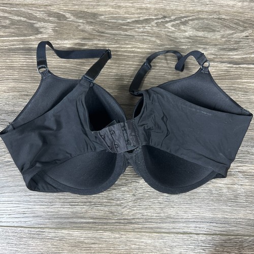 Victoria's Secret Women's Black Demi Wired Adjustable Strap Back Clasp Bra 38D - Picture 2 of 5