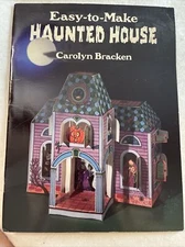Halloween Haunted House Unused Paper Book DIY Make Your Own Craft 1991
