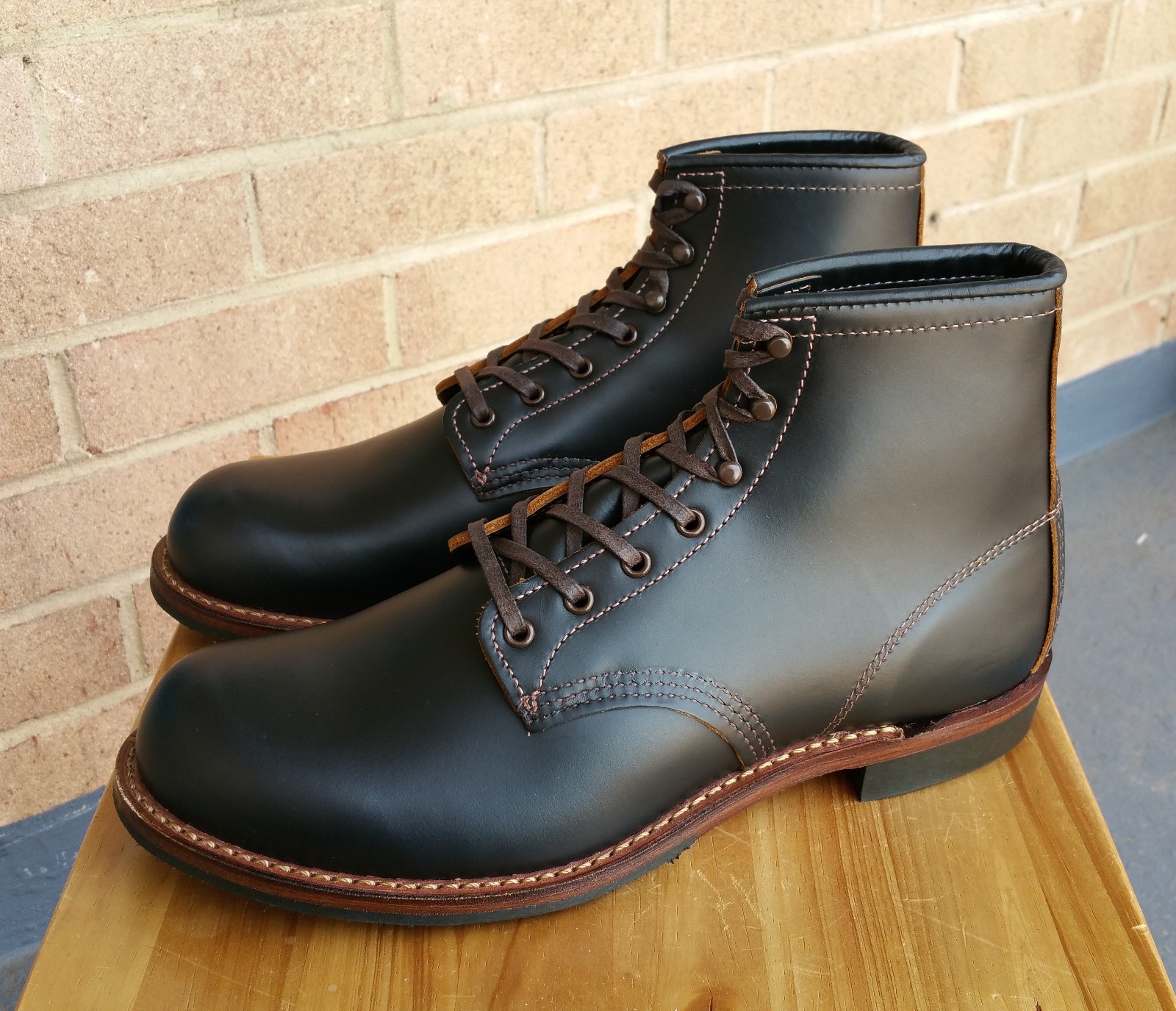 Deadstock structure "Hard-toe" Red Wing 9060 Klondike Beckman Boots Iron Ranger image 4
