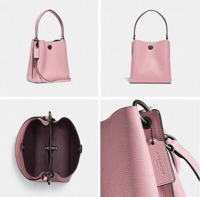 Rie、DUVETICA&COACH 2点おまとめ Coach Leather Turnlock Edie Shoulder Bag, Chalk | Costco