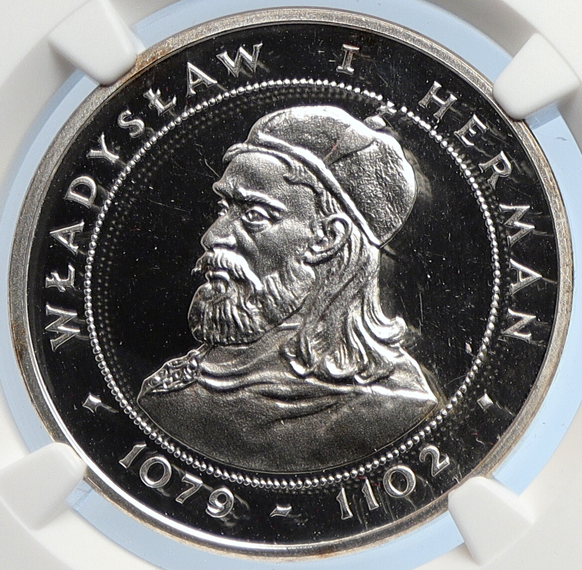 1981 Poland ANNIVERSARY Wladyslaw I Herman Proof Silver 200 Zl