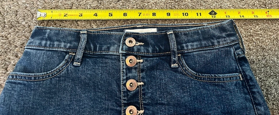 Falda vaquera Abercrombie niños niñas 13/14 botones mosca Foto 4 de 4