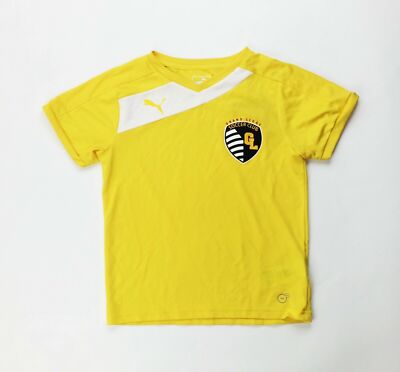 Puma Youth Grand Ledge Santiago Soccer Club Jersey Boy's Girl's L 655501 Yellow