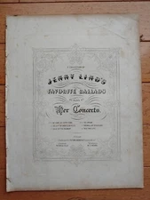 Jenny Lind Sheet Music 1800s "Is It A Dream" Swedish Soprano