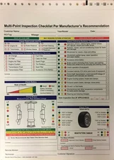 Multi-Point Vehicle/Automotive Inspection Forms •  #7291 • Qty. 250 • 2 Part 
