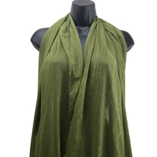 Curio Collection Namibia African Scarf Green Gold Thread 28/70"