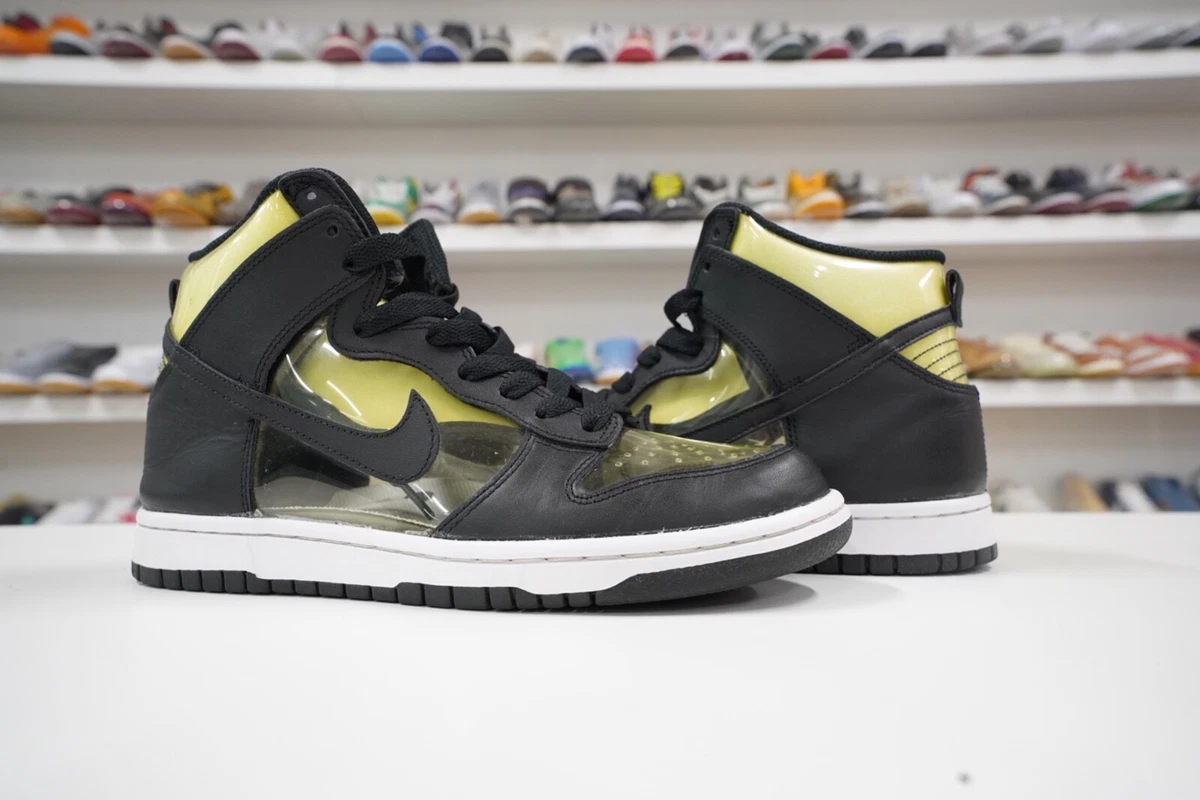 2017 Nike Dunk High Comme Des Garcons Clear size 8 w Box cdg