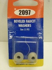 Brass Craft BEVELED FAUCET WASHERS, TRADE SIZE: 1/4S, O.D. 1/2", GRAY, SC2097