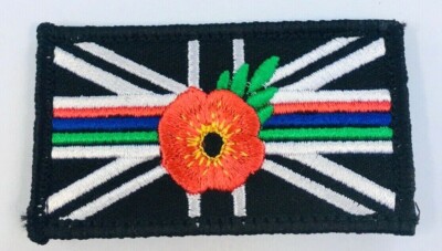 Triple Thin Blue Green Red Line Emergency Service Union Jack Patch Badge SMALL - Foto 8