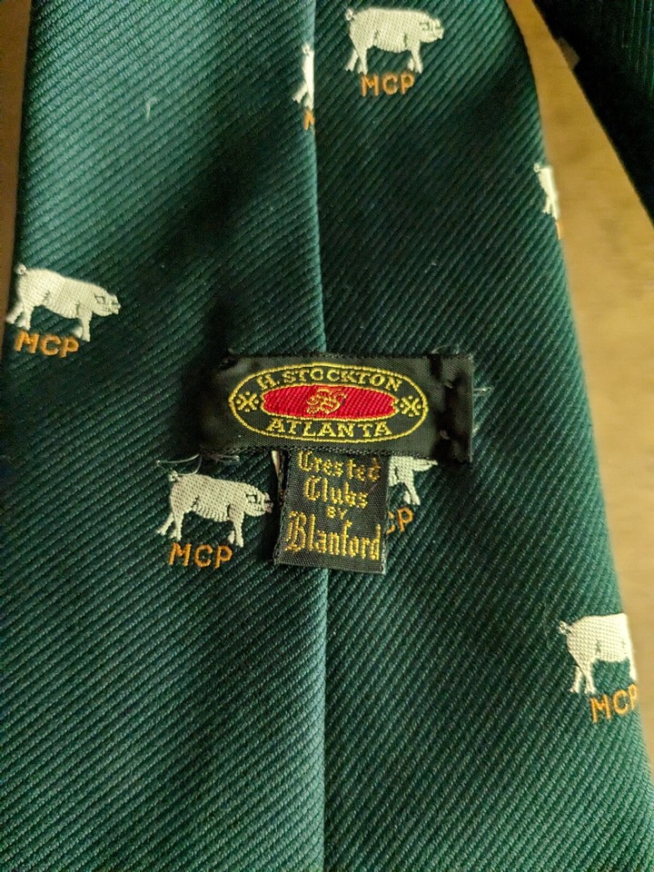 MCP TIE Male Chauvinist Pig Handmade At H Stockton Atlanta Blanford EBay mcp-tie-male-chauvinist-pig-handmade-at-h-stockton-atlanta-blanford-ebay
