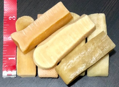 100 Pcs FRESH Himalayan Dog Chew Bulk SMALL Treat Bone Cheese GENUINE Yak Puppy