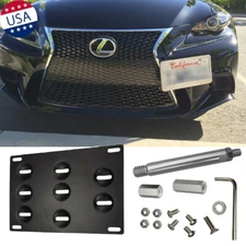 Bumper Tow Hook License Plate Mount Bracket Holder For Lexus IS CT GS RC ISF RX