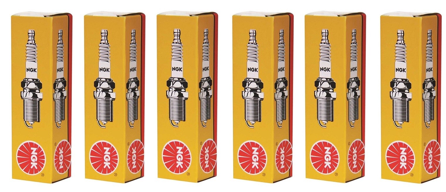 Spark Plugs x 6 NGK Fits Jaguar SType XType XF XJ6 X350 X358 X200