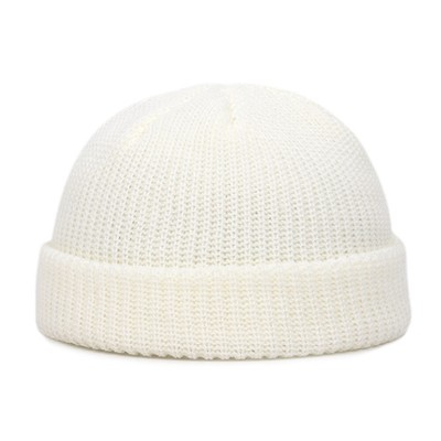 Herren, Damen Strickmütze Beanie Totenkopfmütze Matrose-Docker Fischer Bündchen Krempe-Mütze
