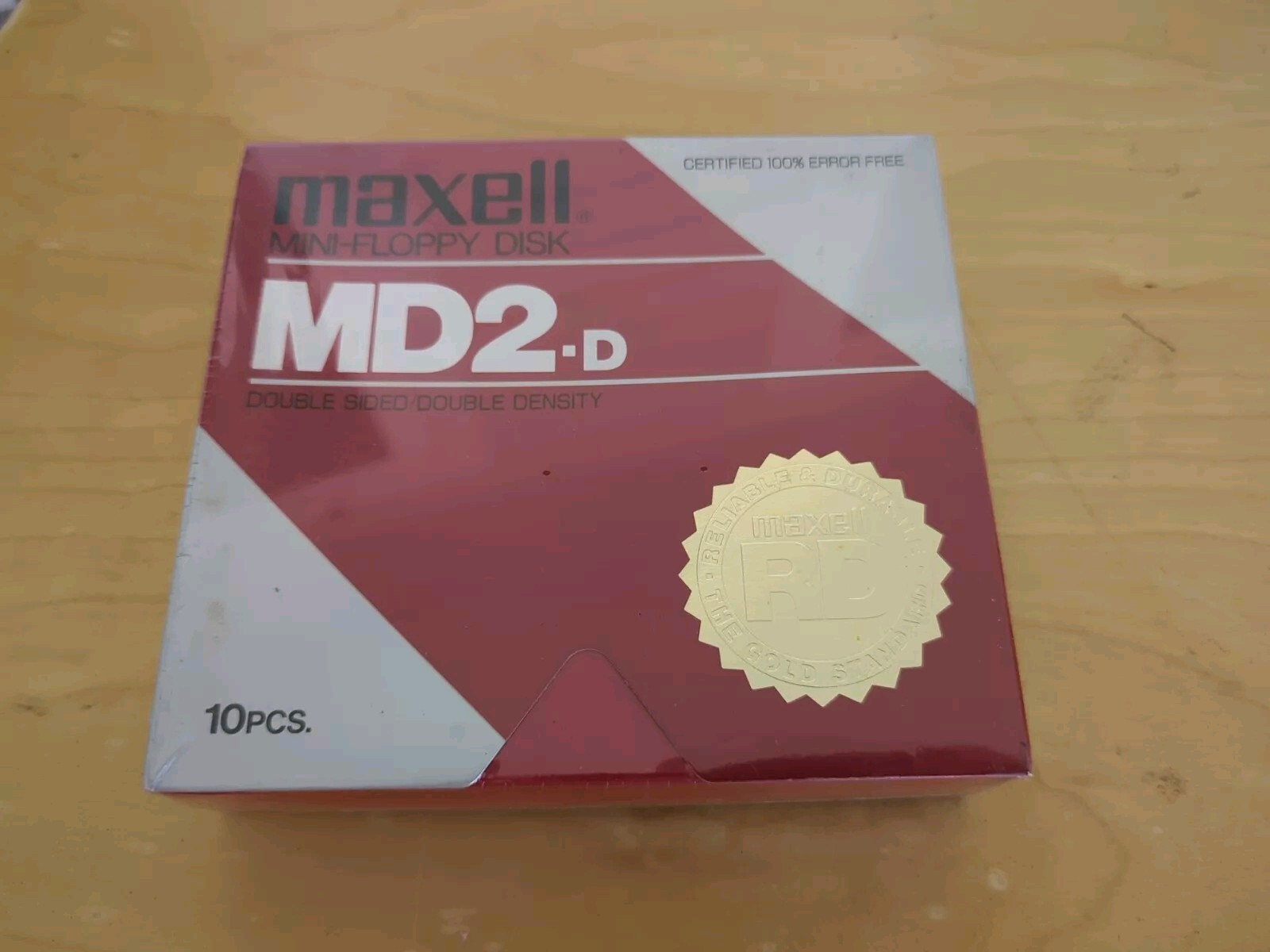 Maxell MD2-D Mini-Floppy Disk 10-Pack Double-Sided High Density Sealed Vintage New in Box-image