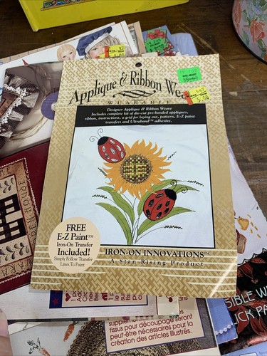 Vintage Sewing Lot - 1971 Book, 1994-1996 Iron On, Transfers, Kits, Tin Supplies - Picture 15 of 24