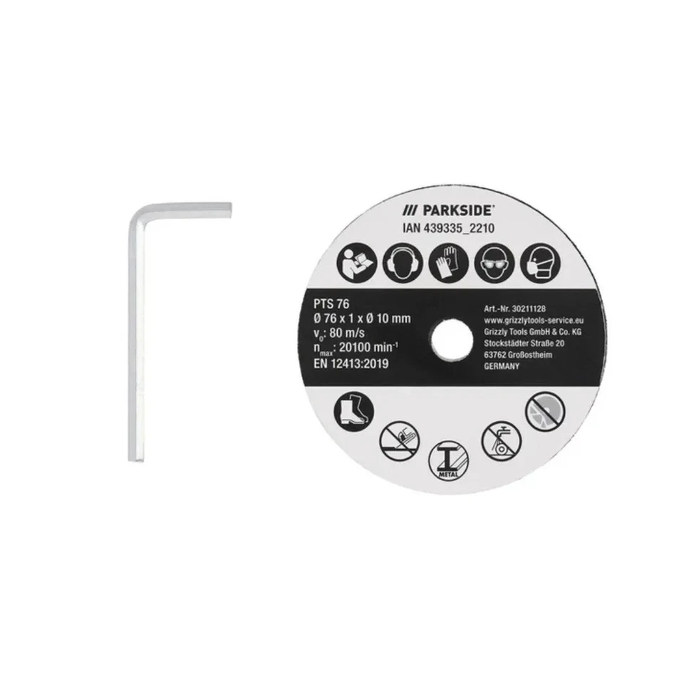 Parkside PWSAM 20 smerigliatrice angolare mini no batteria flex portatile  - Immagine 4 di 4