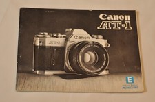 Canon AT-1 Instruction Manual, Original, Not a Copy c1977