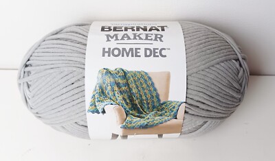Bernat Maker Home Dec Yarn Clay Gray Shade Cotton Nylon Blend 8.8 oz 1 Skein