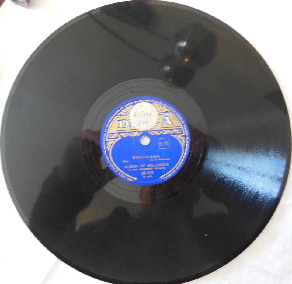 DISQUE 78 tours DECCA 22.418 ALBERT DE HOLLANDER -HEIDELBERG-RUSTICANA-N°229 - Photo 3/4