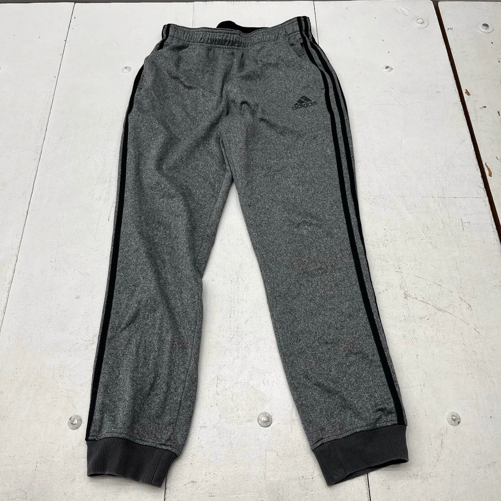 Adidas Gray Black Piping Joggers Men’s Size Medium
