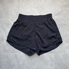 Lululemon Black Hotty Hot Running Shorts Pockets