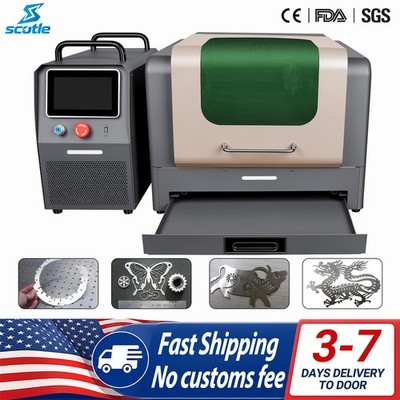 JPT 2 in 1 Fiber Laser Cutting Marking Machine 1200W Metal Cutter Engraver