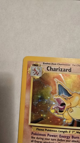 1999 POKEMON BASE SET UNLIMITED CHARIZARD HOLO 4/102 RARE VINTAGE Great Cond - Picture 3 of 19