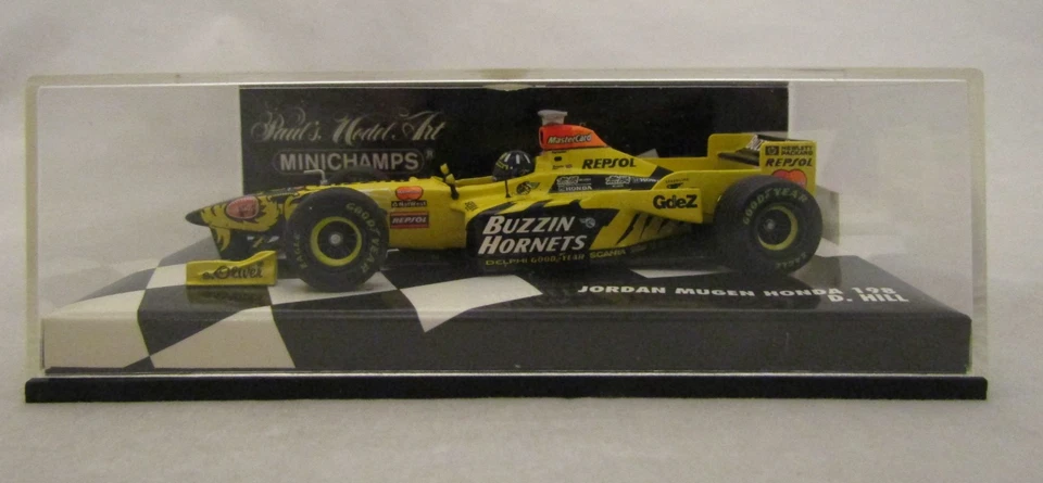 VOITURE 1/43 F1 JORDAN MUGEN HONDA 198 #9 DAMON HILL 1998 - MINICHAMPS - Photo 2/4
