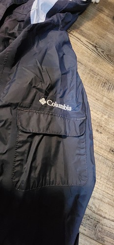Columbia Omni Tech Waterproof Rain Jacket Women's Blue Full Zip Hooded Sz M 1467 - Picture 4 of 7