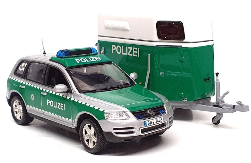 Minichamps 1/43 Scale 402 052090 2002 VW Touareg & Horse Trailer Polizei Dresden - Image 2 of 4
