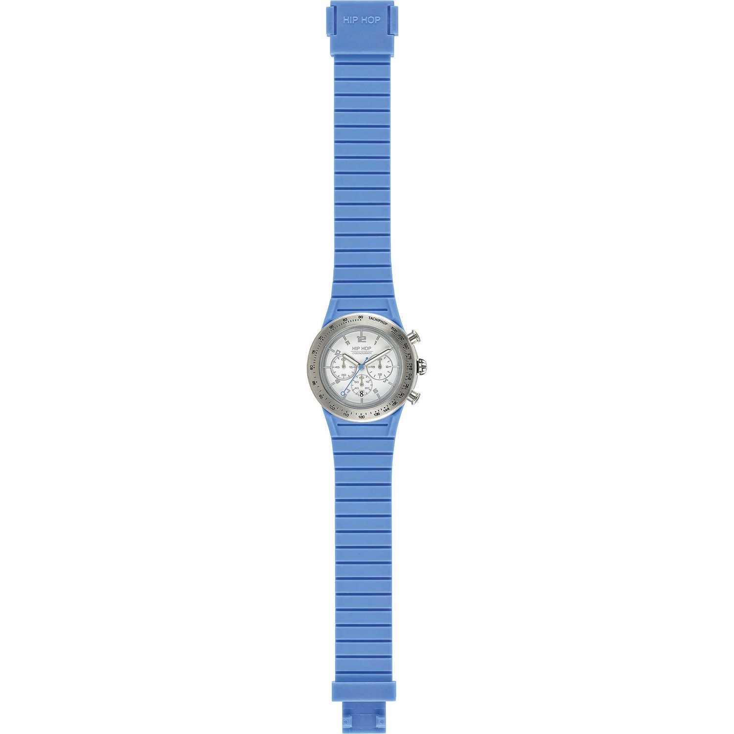 Montre Hip Hop Chrono HWU0770 en polycarbonate noir pour homme