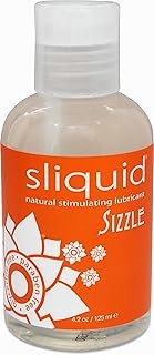 (Duty-free US) Sliquid Naturals Sizzle Added Sensations Waming Lubricant 4.