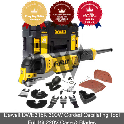 Dewalt DWE315K 300W kabelgebundenes oszillierendes Werkzeug komplettes Kit...