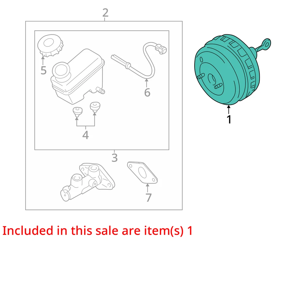 Mazda Tribute 2006 potenciador de freno OEM 55 k millas (LKQ ~ 437794406) Foto 4 de 4