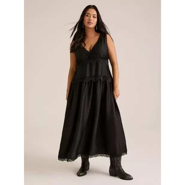 torrid satin dress Plus Size - Mini Satin Skater Dress