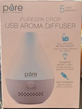 Pure Enrichment Pure Spa Drop USB Aroma Diffuser Waterless Operation