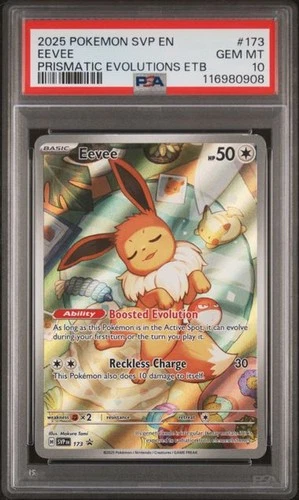 Pokemon Eevee Prismatic Evolutions ETB Promo #173 PSA 10 Gem Mint