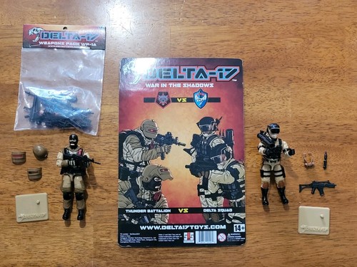 Delta-17 Figuren Donnerbataillon, Delta Sqad, Waffen, Delta-17 Spielzeug komplett
