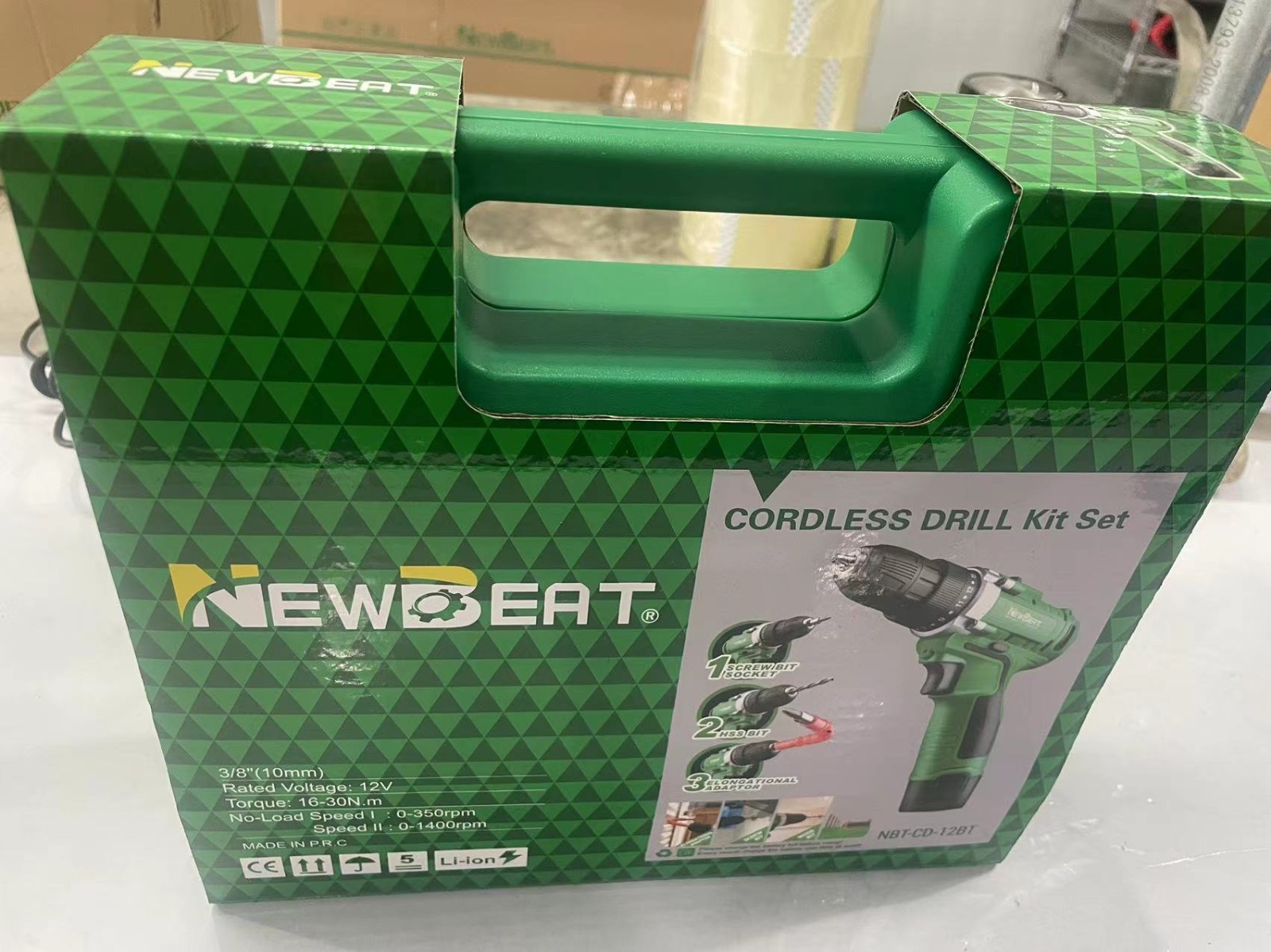 Portable 12V Cordless Drill Set with Charger & Accessories Kit for Home Repair