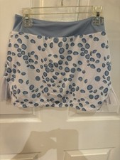 Turtles Tees Blue Animal Print Skort Girls Size Medium 10/12