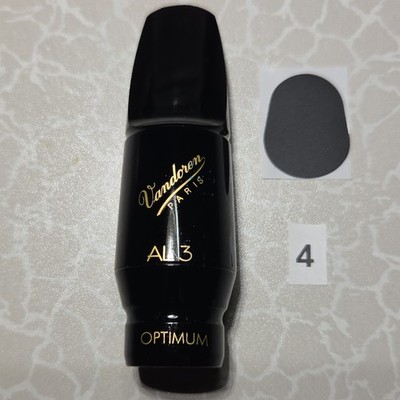 Vandoren Optimum AL3 Alto Saxophone Mouthpiece Hard Rubber (Ebonite)