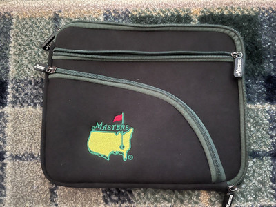 ''The Masters'' Used Golf Zippered iPad & iPhone Holder / Case Cover 10.5 X 8.5
