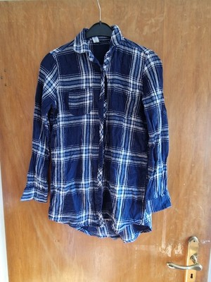 Yigga, Flanellhemd, Größe: 158/164, Blau/Weiß, Baumwolle, Karo, Flanell #mVf