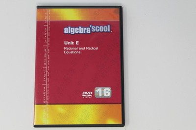 Algebra'scool Unit E Rational and Radical Equations DVD