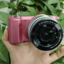 Sony Alpha a5000 PINK 20.1 MP pink Mirrorless Digital Camera OSS 16-50mm Lens