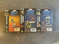 Marvel Crisis Protocol Mysterio/Carnage, Lizard/Kraven, Green Goblin Lot - New