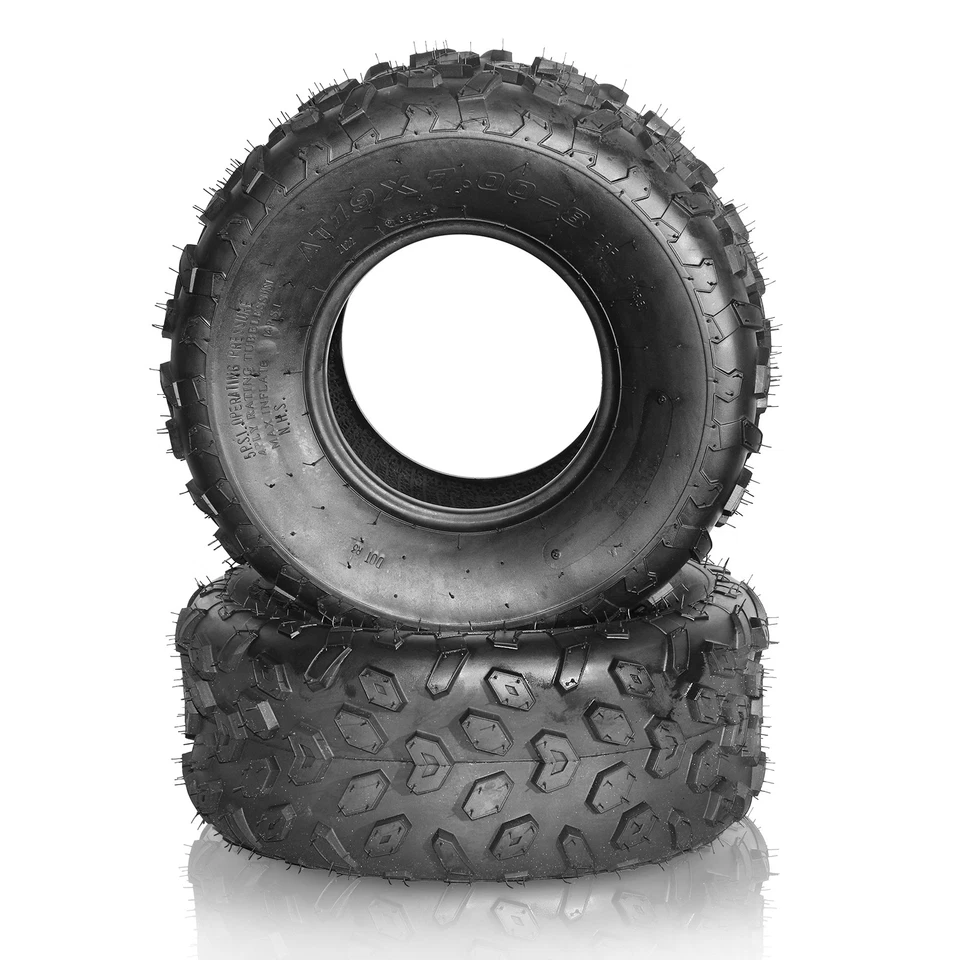Set of 2 19x7-8 Sport ATV Tires All Terrain AT 4 Ply Rated 19x7x8 19 7 8